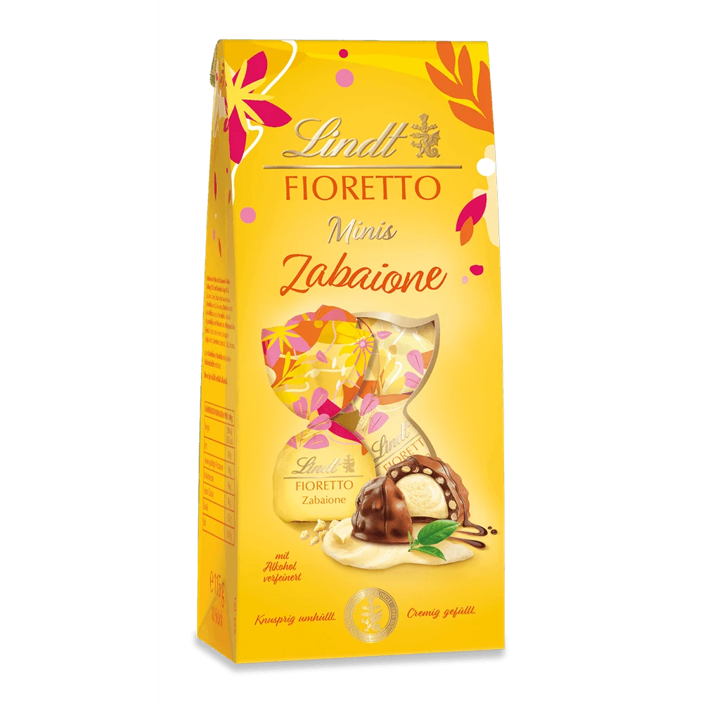 Lindt Fioretto Mini Zabaione, Pralinen, 8x 115g