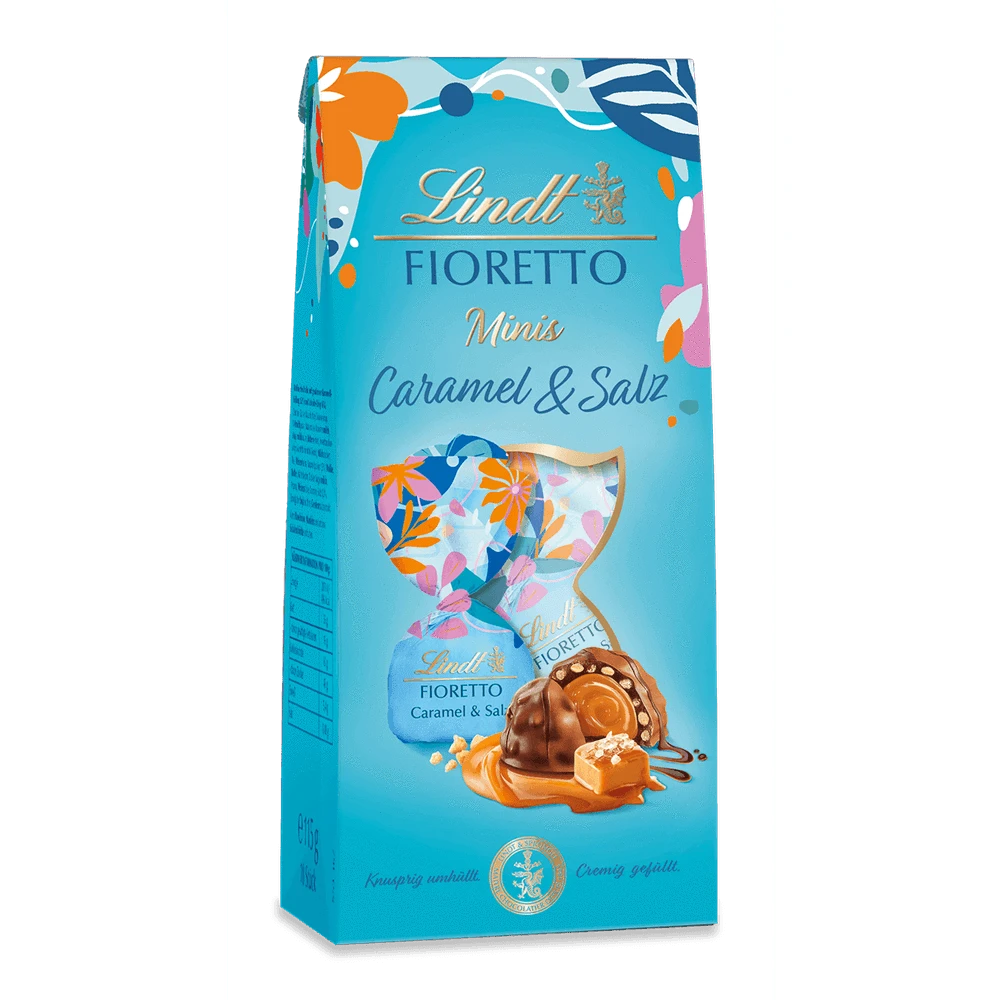 Lindt FIORETTO Minis Beutel Caramel & Salz, 115g