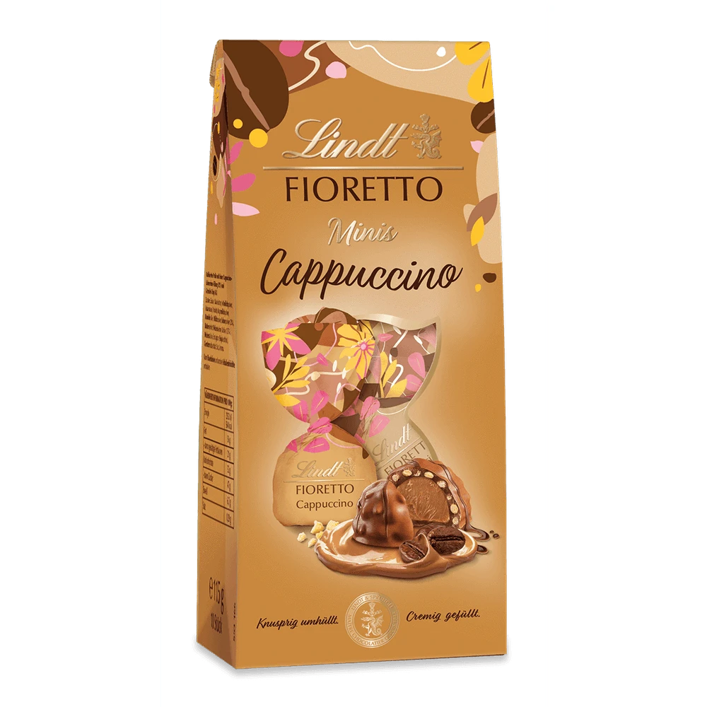 Lindt Fioretto Minis Cappuccino, Pralinen, 115g