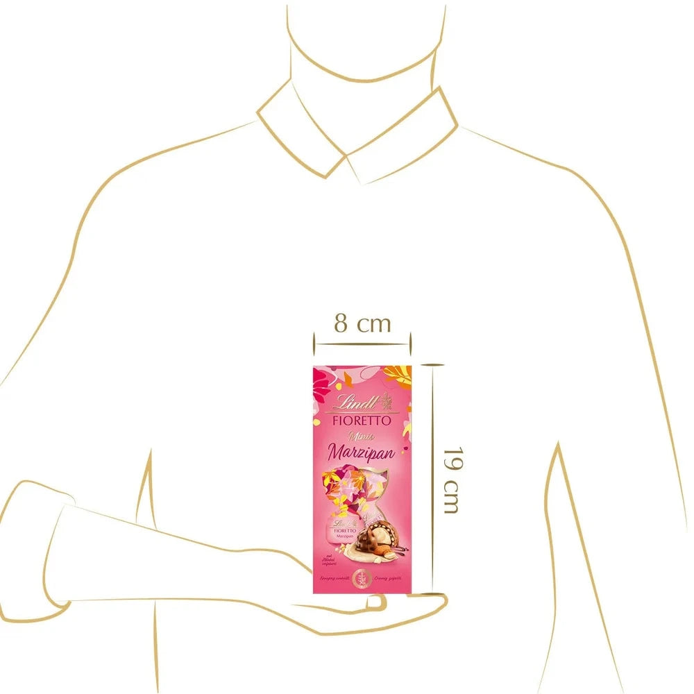 Lindt Fioretto Minis Marzipan - Knusper Pralinen 115 Gramm