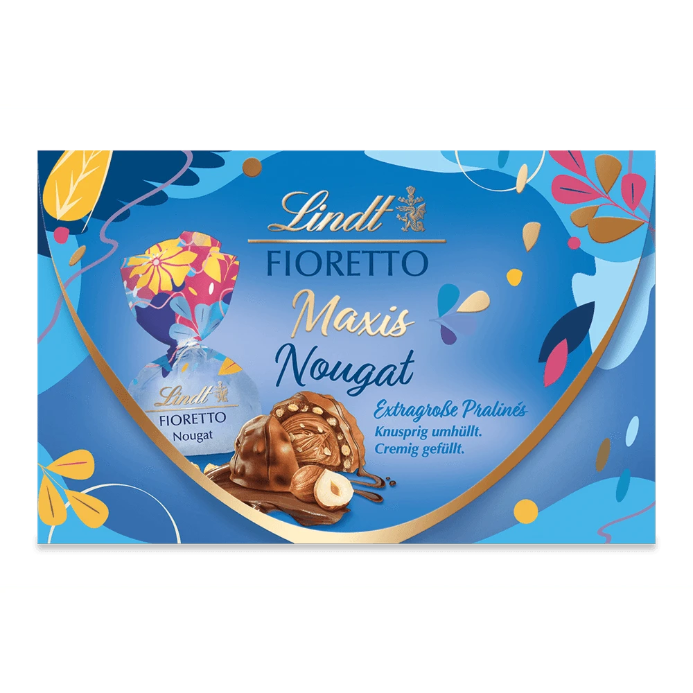 Lindt Fioretto Nougat, Pralinen, 138g Packung