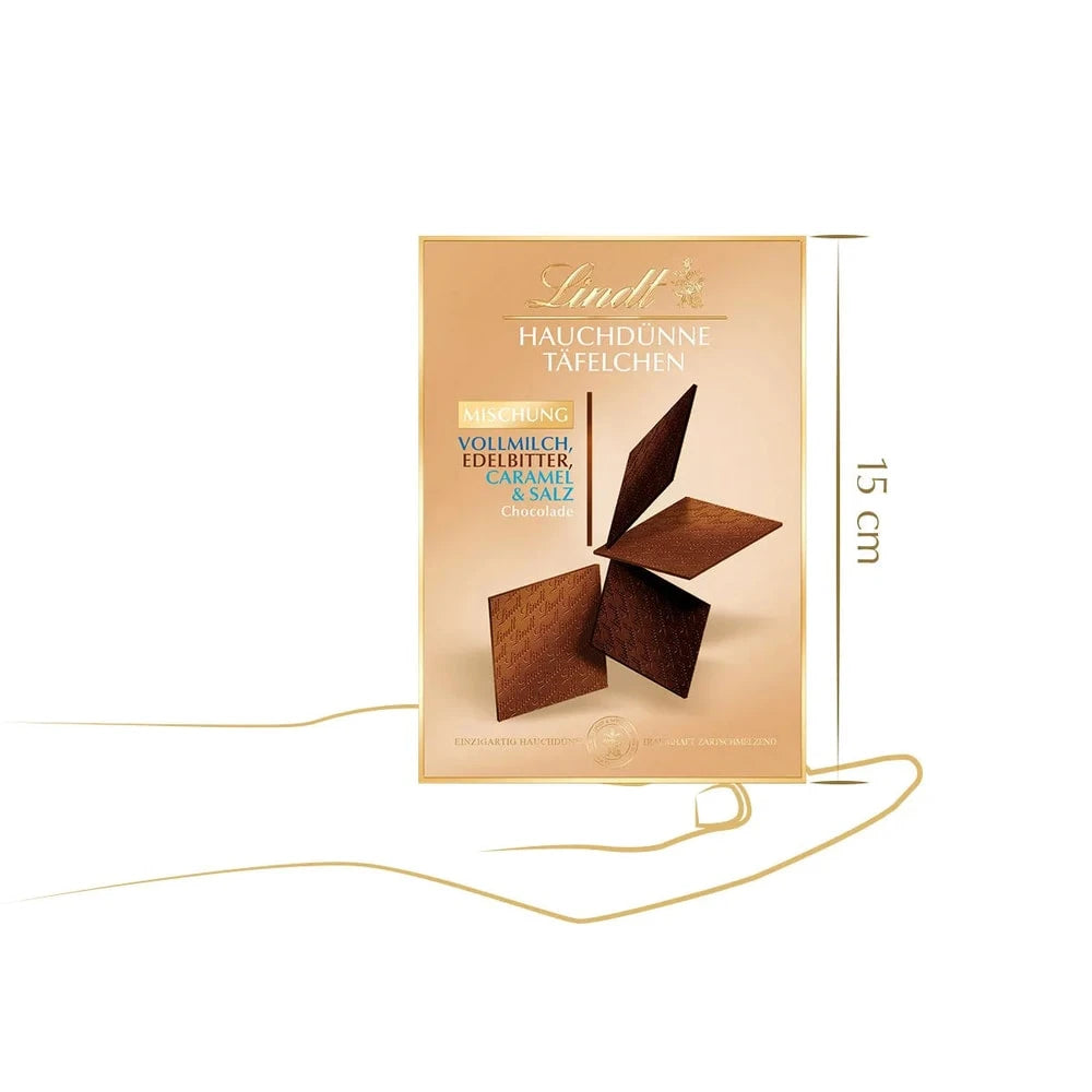 Lindt Hauchdünne Täfelchen Auslese 125g Packung