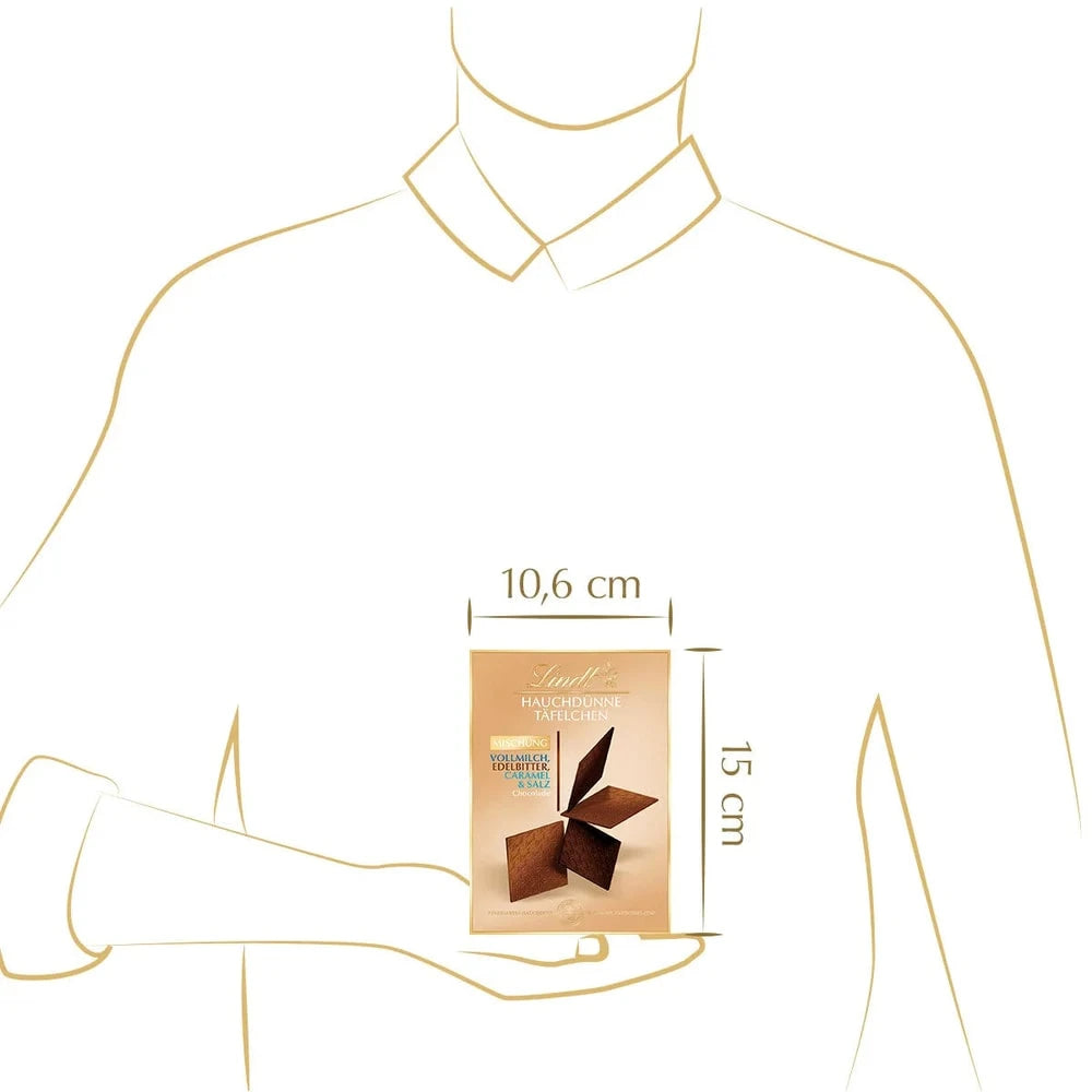 Lindt Hauchdünne Täfelchen Auslese 125g Packung
