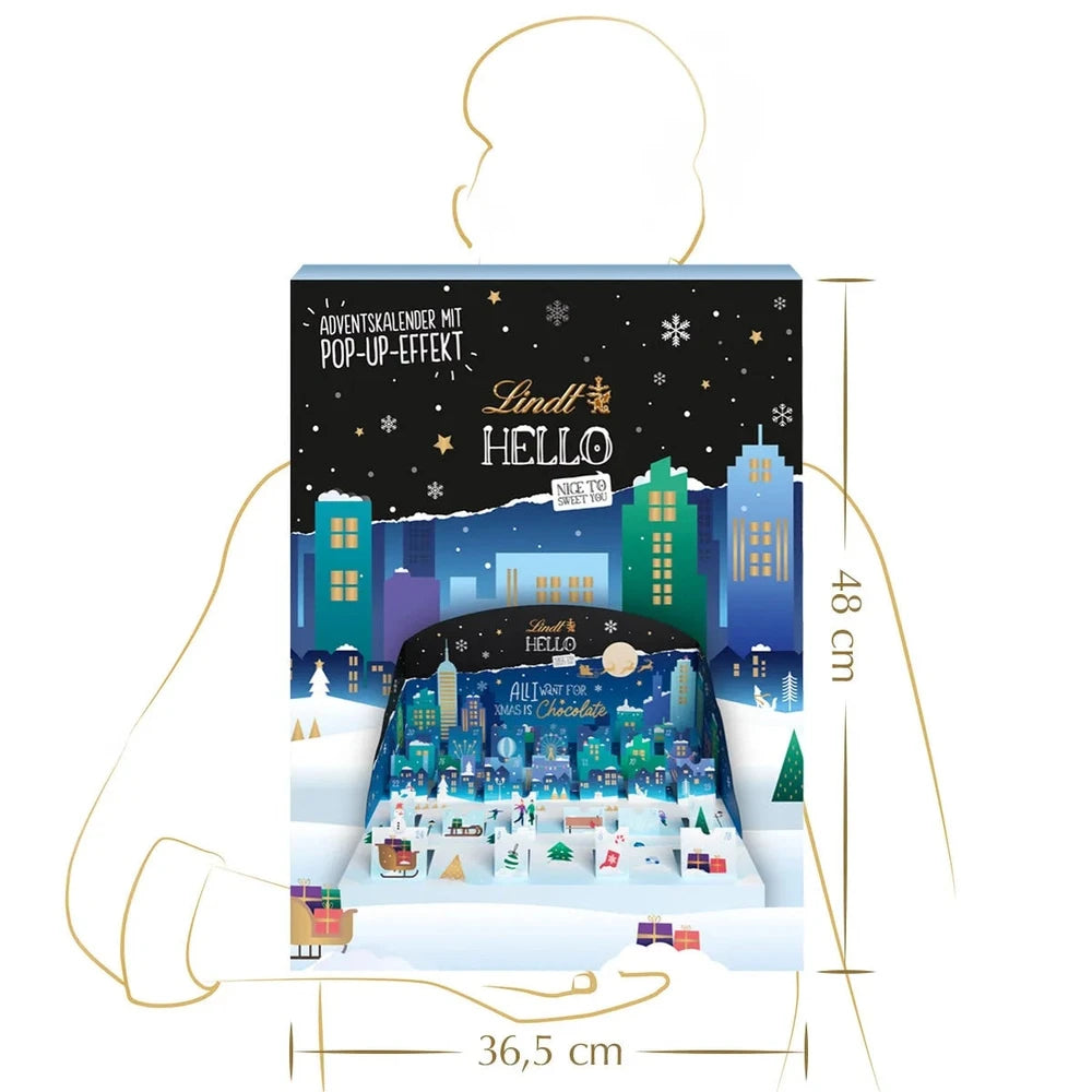 Lindt HELLO Adventskalender Pop Up 243 g