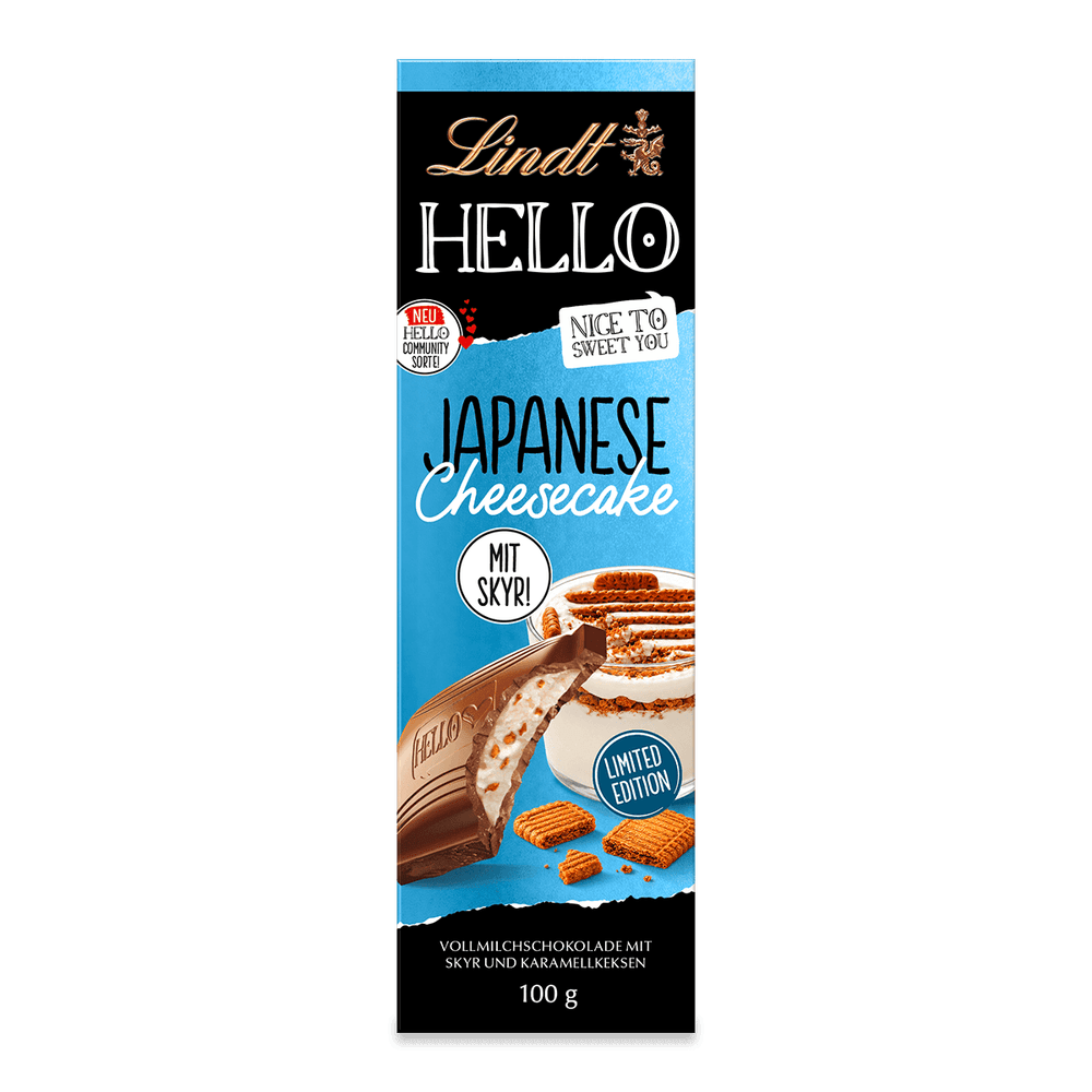 Lindt HELLO Japanese Cheesecake Tafel 100 g