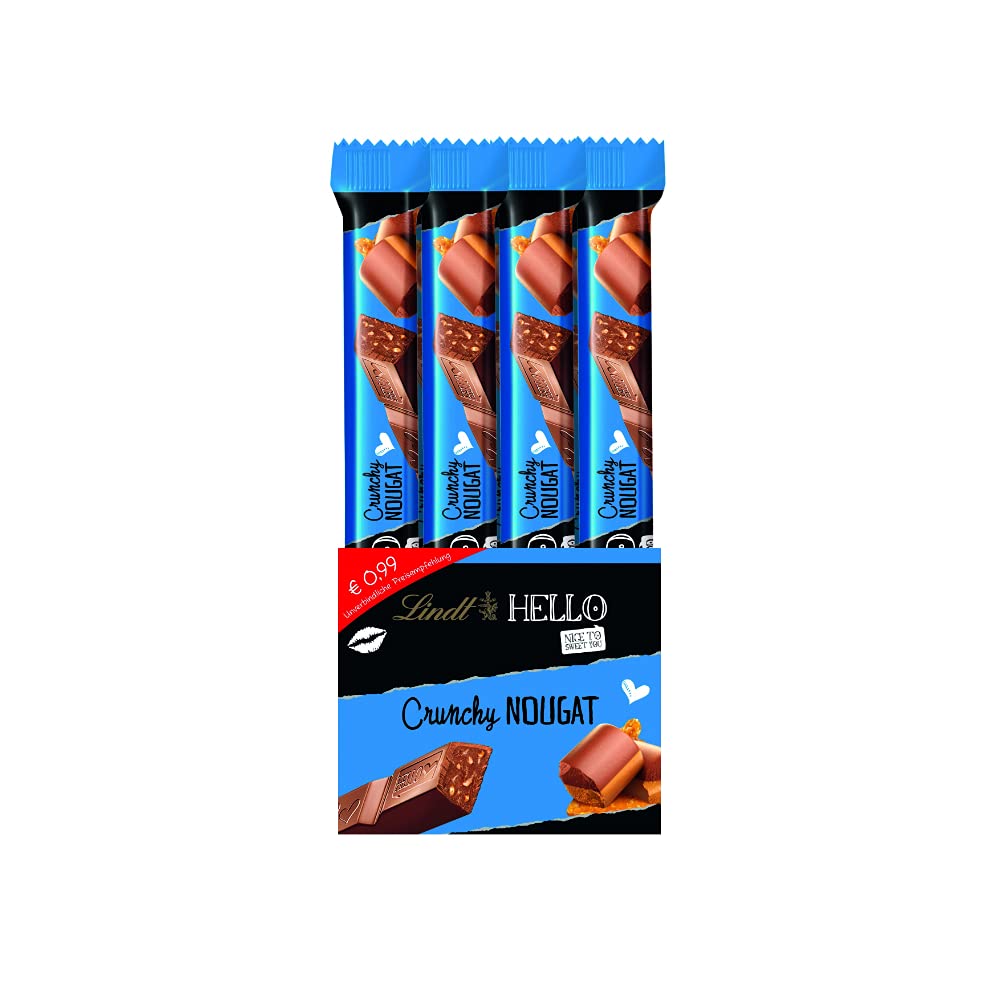 Lindt Hello Nougat Crunch Stick, Schokolade, 24x39g