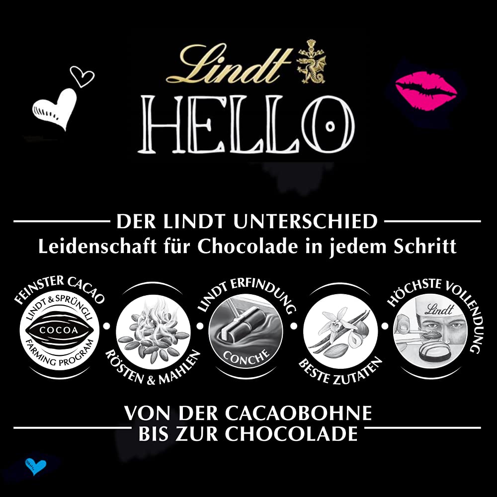 Lindt Hello Nougat Crunch Stick, Schokolade, 24x39g