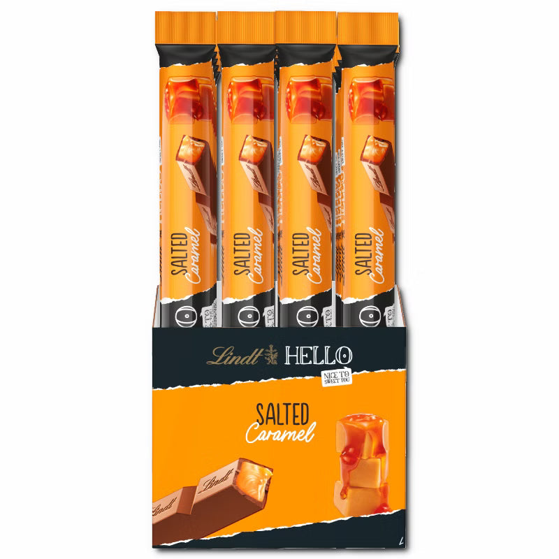 Lindt Hello Salted Caramel Stick, Schokolade, 24x39g