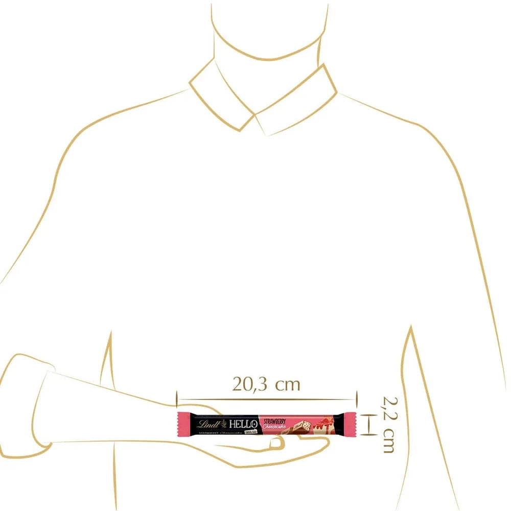 Lindt Hello Strawberry Cheesecake Stick 24x37g