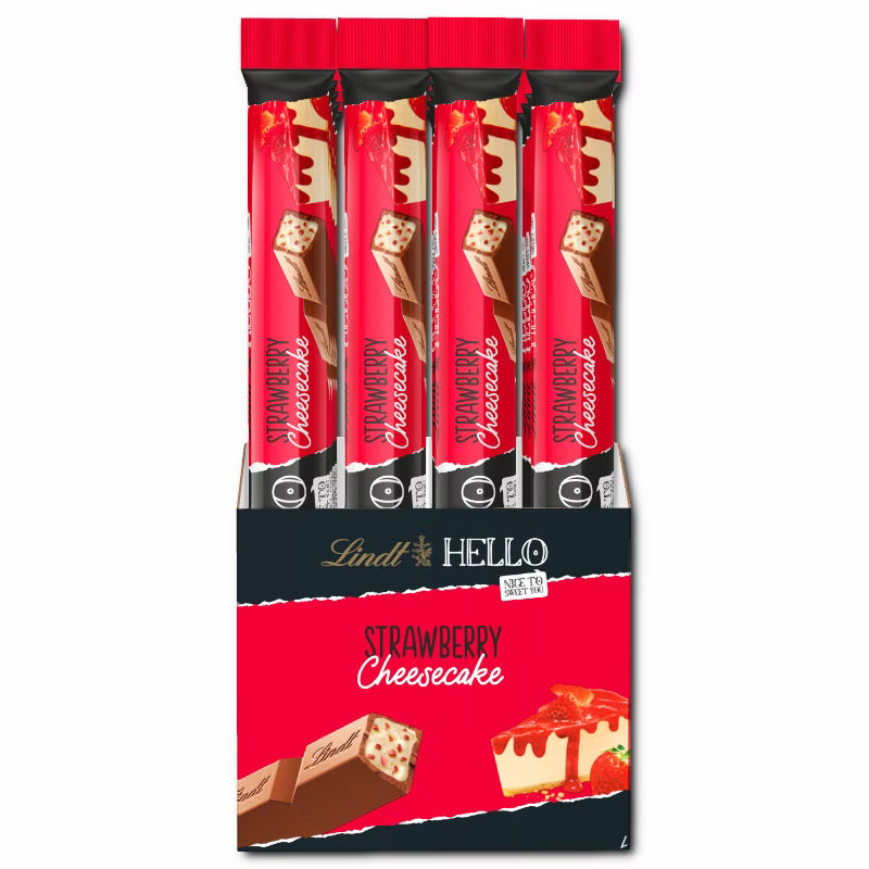 Lindt Hello Strawberry Cheesecake Stick 24x37g