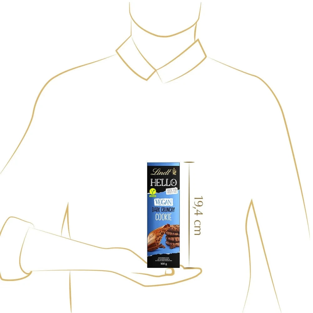 Lindt HELLO Vegan Schokolade Cookie Hafer Drink 100g