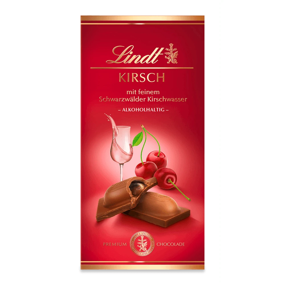 Lindt Kirsch Vollmilch Tafel 3x 100g