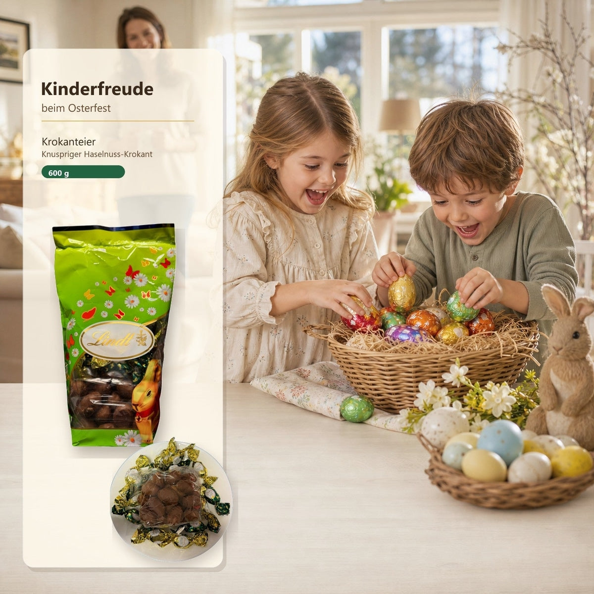Lindt Krokanteier 600g - Schokoladeneier mit Haselnuss-Krokant, MHD: 07/26 58c806-2