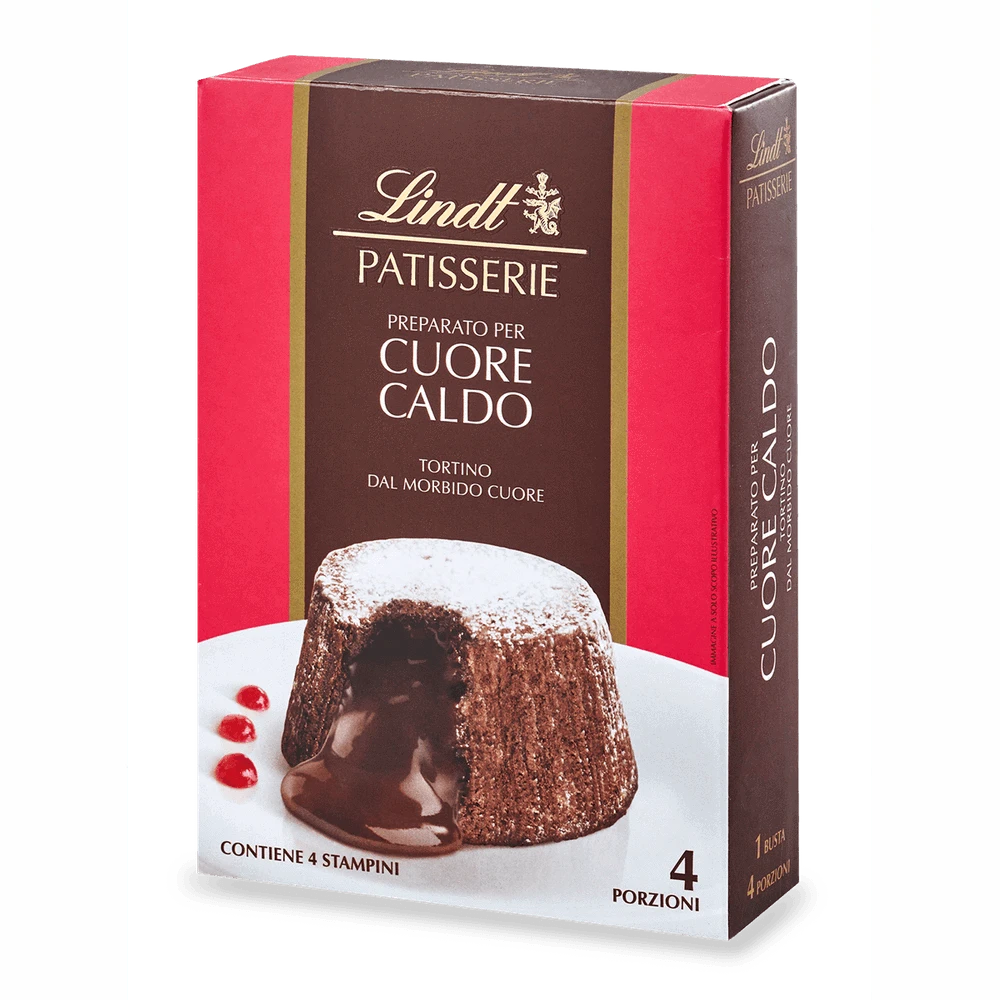 Lindt Kuchenmischung Lava Cake Patisserie Cuore Caldo 240g