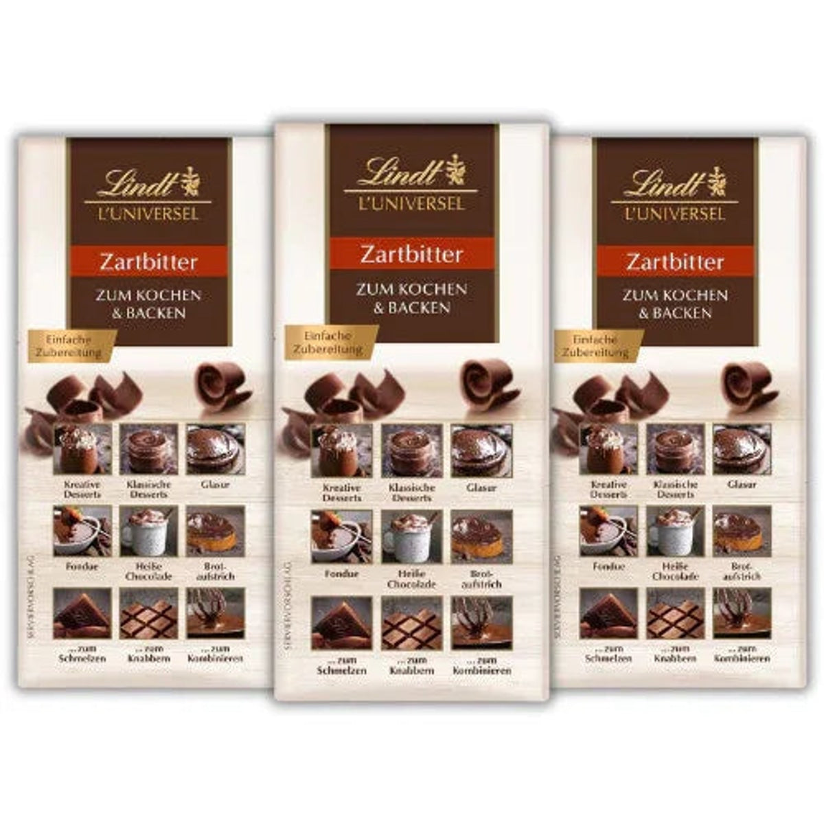 Lindt L'Universel Zartbitter 3x 200g 58c806-2