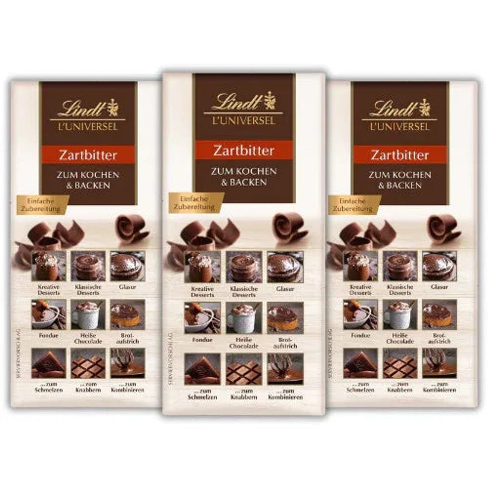 Lindt L'Universel Zartbitter 3x 200g