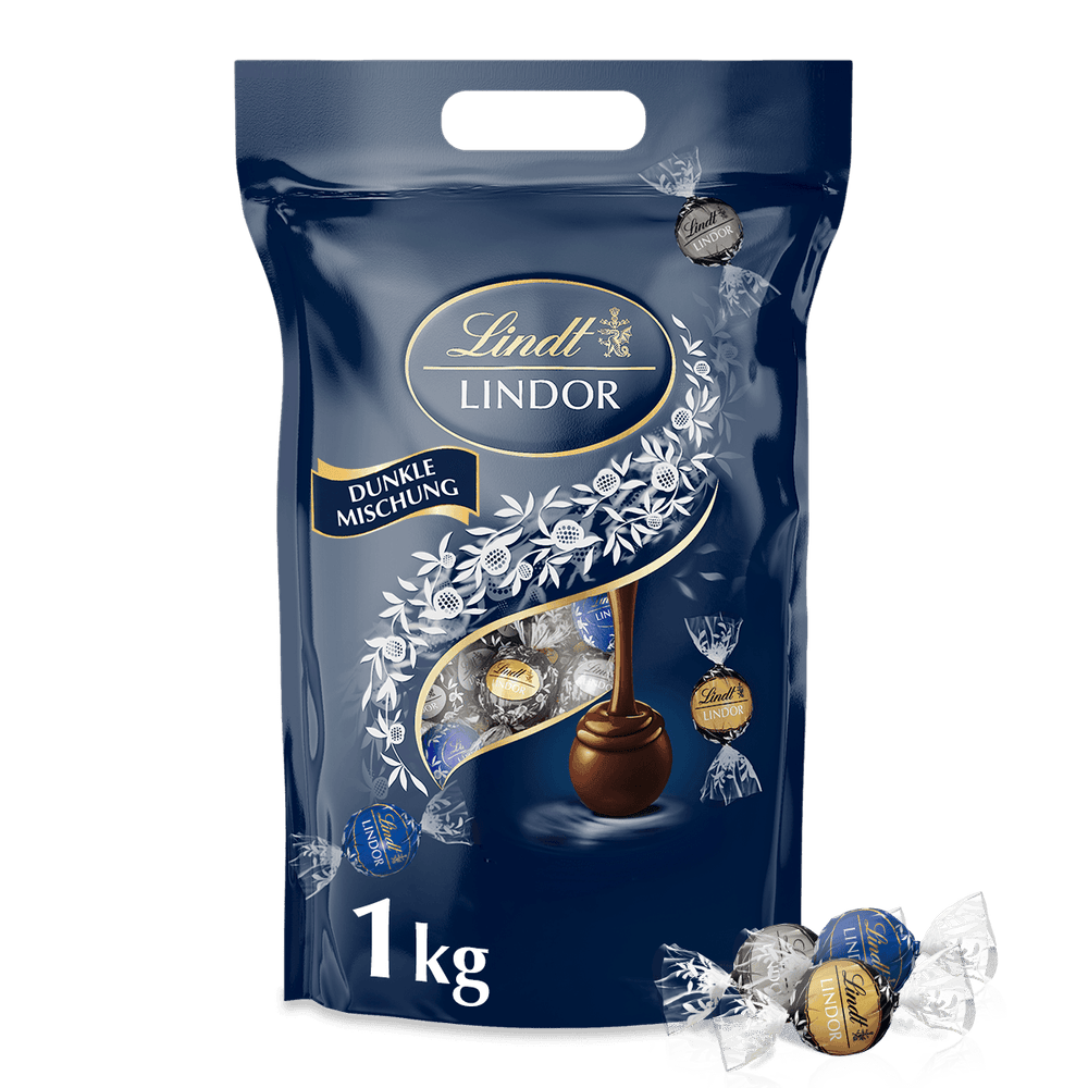 Lindt LINDOR Beutel Dunkle Mischung 1 kg