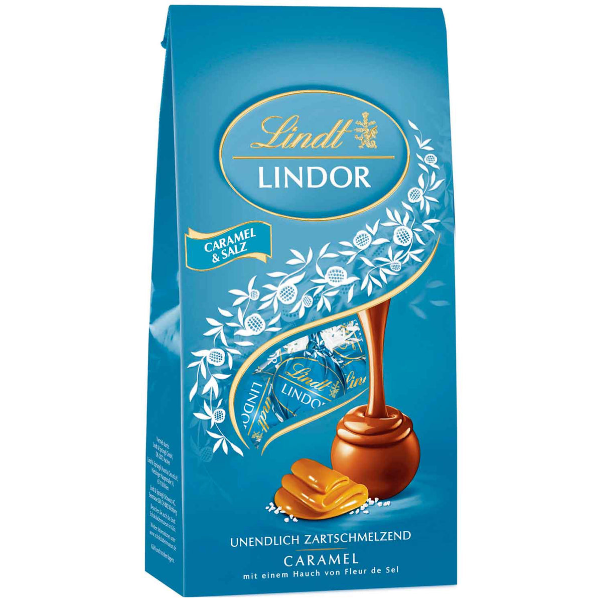 Lindt LINDOR Kugeln Vollmilch Caramel & Salz, 100 g – Originalverpackung