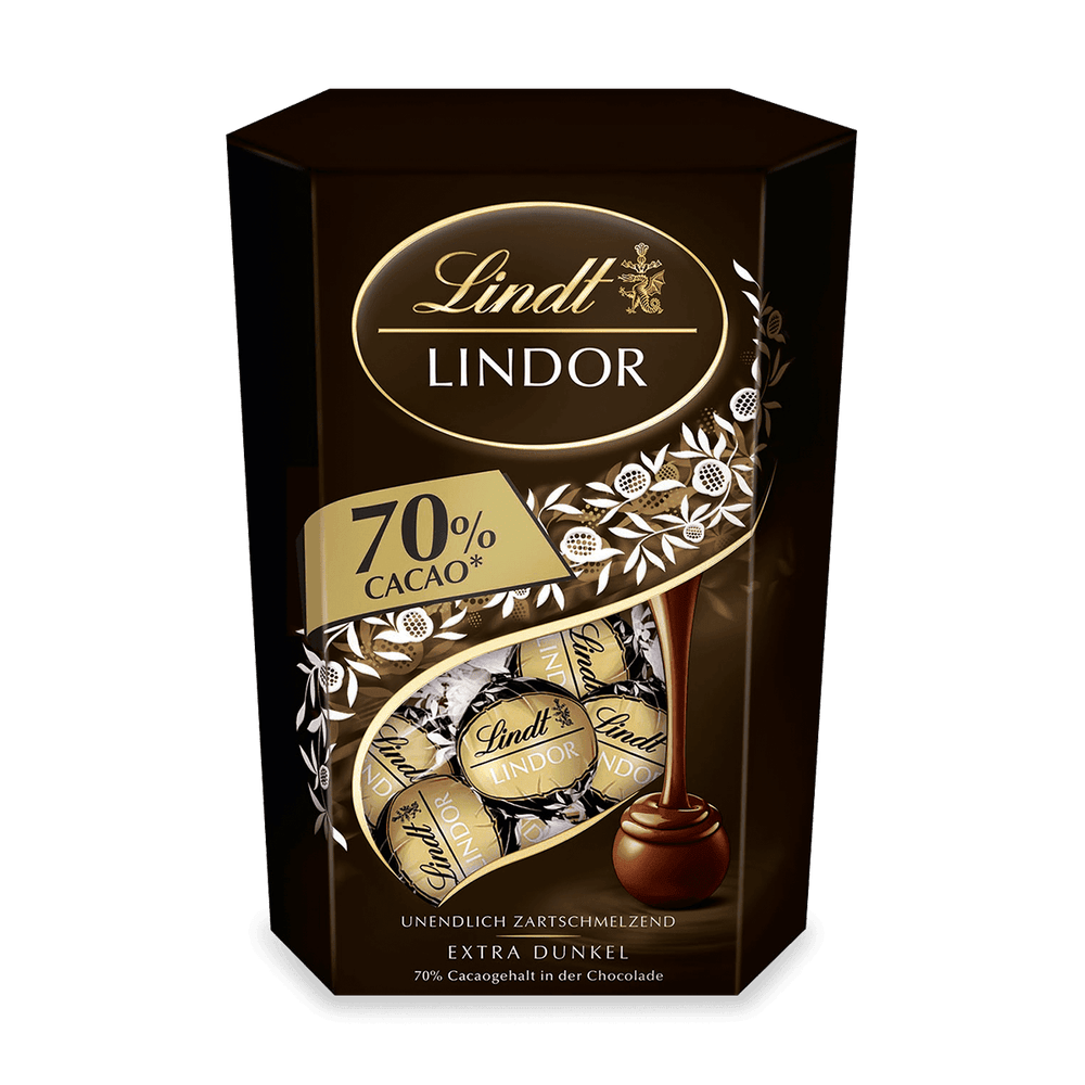 Lindt LINDOR Cornet 70% Cacao Extra Dunkel 500 g