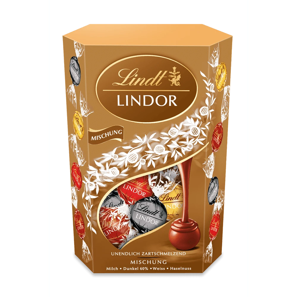 Lindt Lindor Cornet Mischung mit zartschmelzenden Füllungen 500g