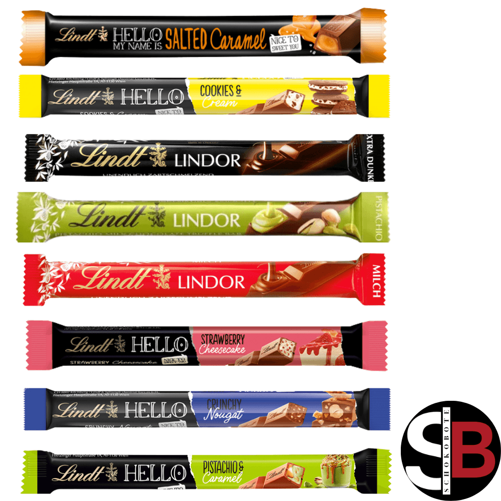 Lindt LINDOR & HELLO Weihnachtsbox – 24 Riegel ca. 920 g SB133
