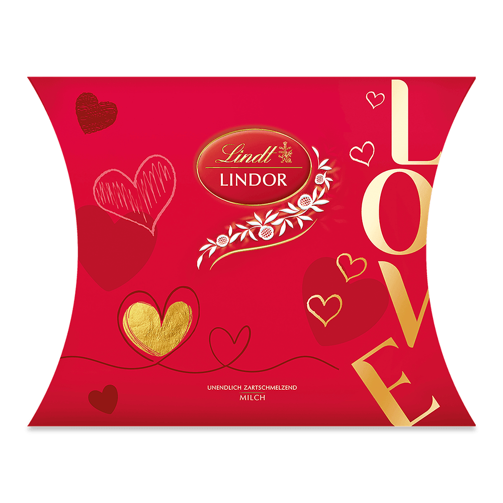 Lindt LINDOR Kissen Milch Love 162 g
