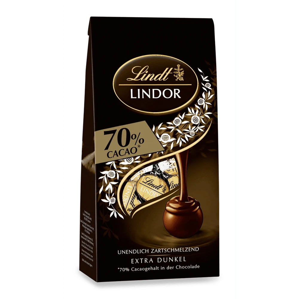 Lindt LINDOR Kugel Beutel Extra Dark 70% 99g
