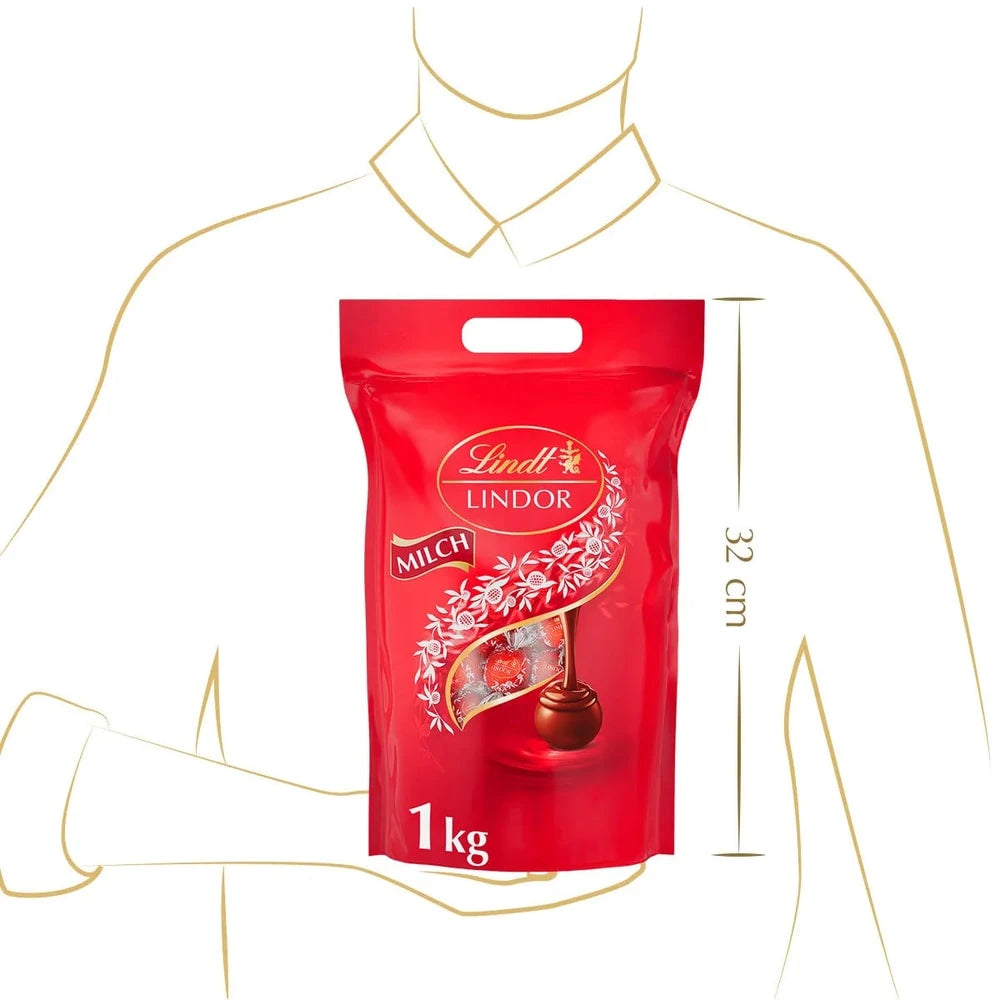 Lindt LINDOR Kugel Beutel Milch, 1000g