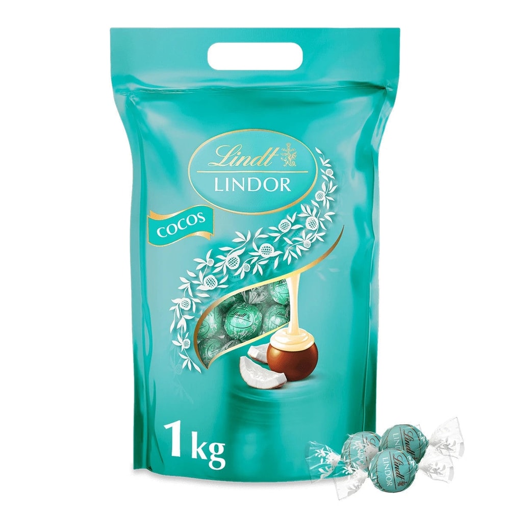 Lindt LINDOR Kugeln Cocos Milchschokolade Kokos 1000 g