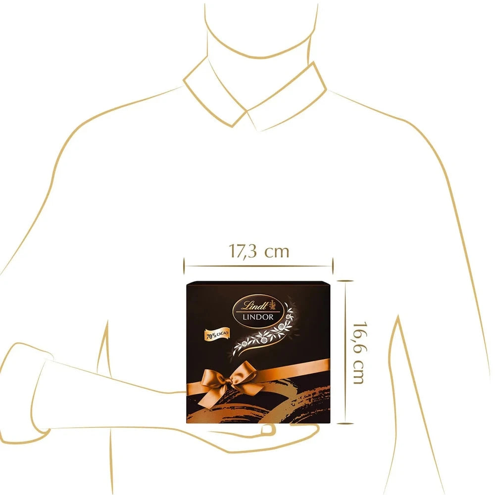 Lindt Lindor Kugeln Dark 60% in einer Präsent Box, 186g