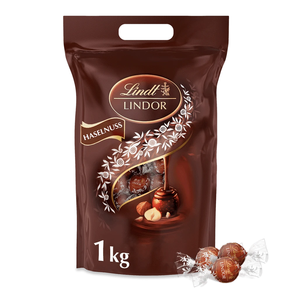 Lindt Lindor Kugeln Haselnuss, 1000g