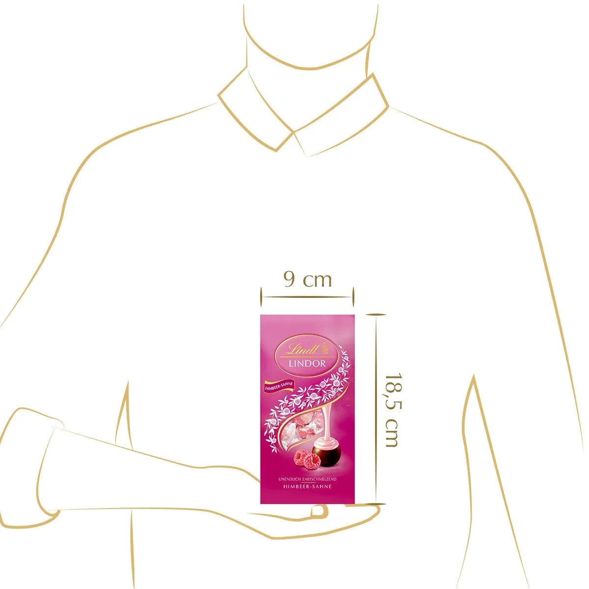 Lindt Lindor Kugeln Himbeer Vollmilch Schokolade Füllung, 137g 58c806-2