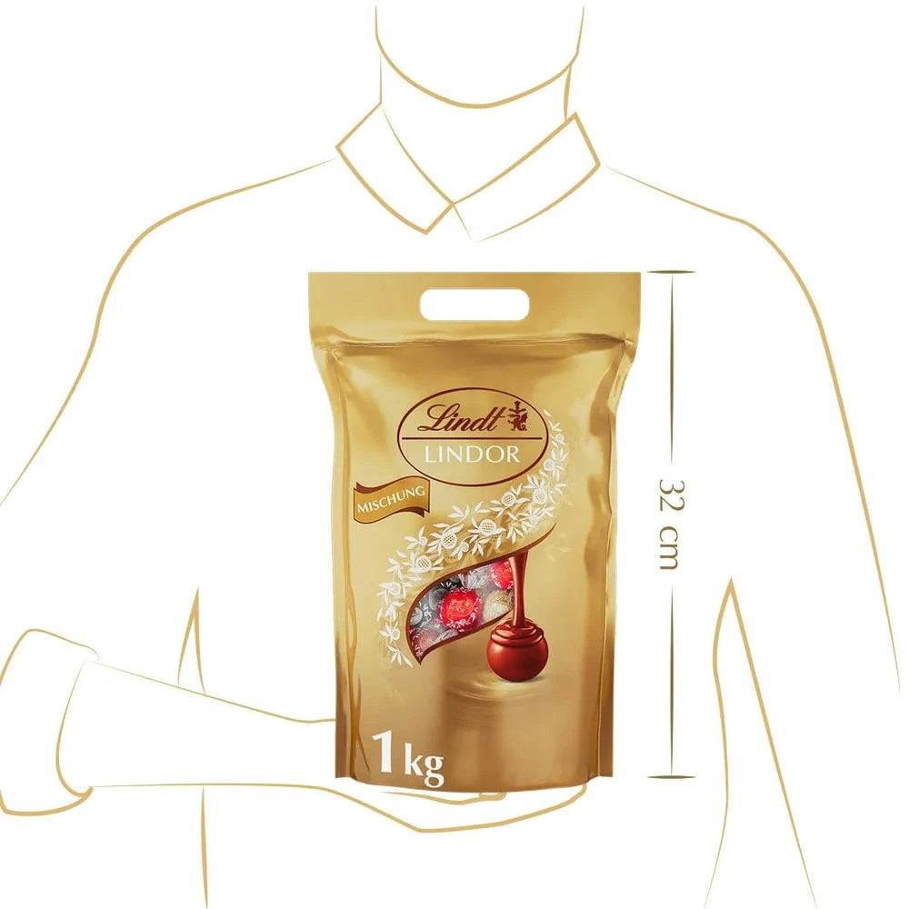 Lindt Lindor Kugeln Mischung, 1000g Beutel, 1er Pack