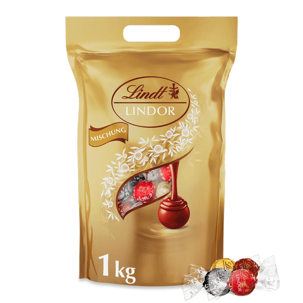 Lindt Lindor Kugeln Mischung, 1000g Beutel, 1er Pack