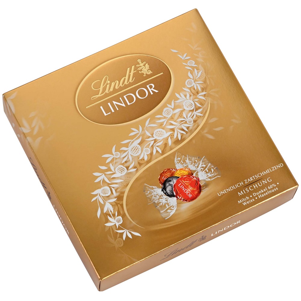 Lindt Lindor Kugeln Mischung Pralinen Schokolade Inhalt: 14 Stück, 187g