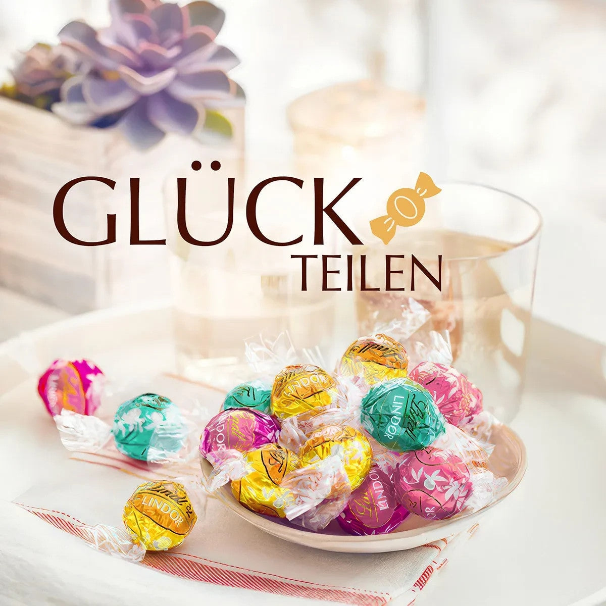 Lindt LINDOR Kugeln Sommer Mix Erdbeer Cheesecake Cocos 1000 g 58c806-2