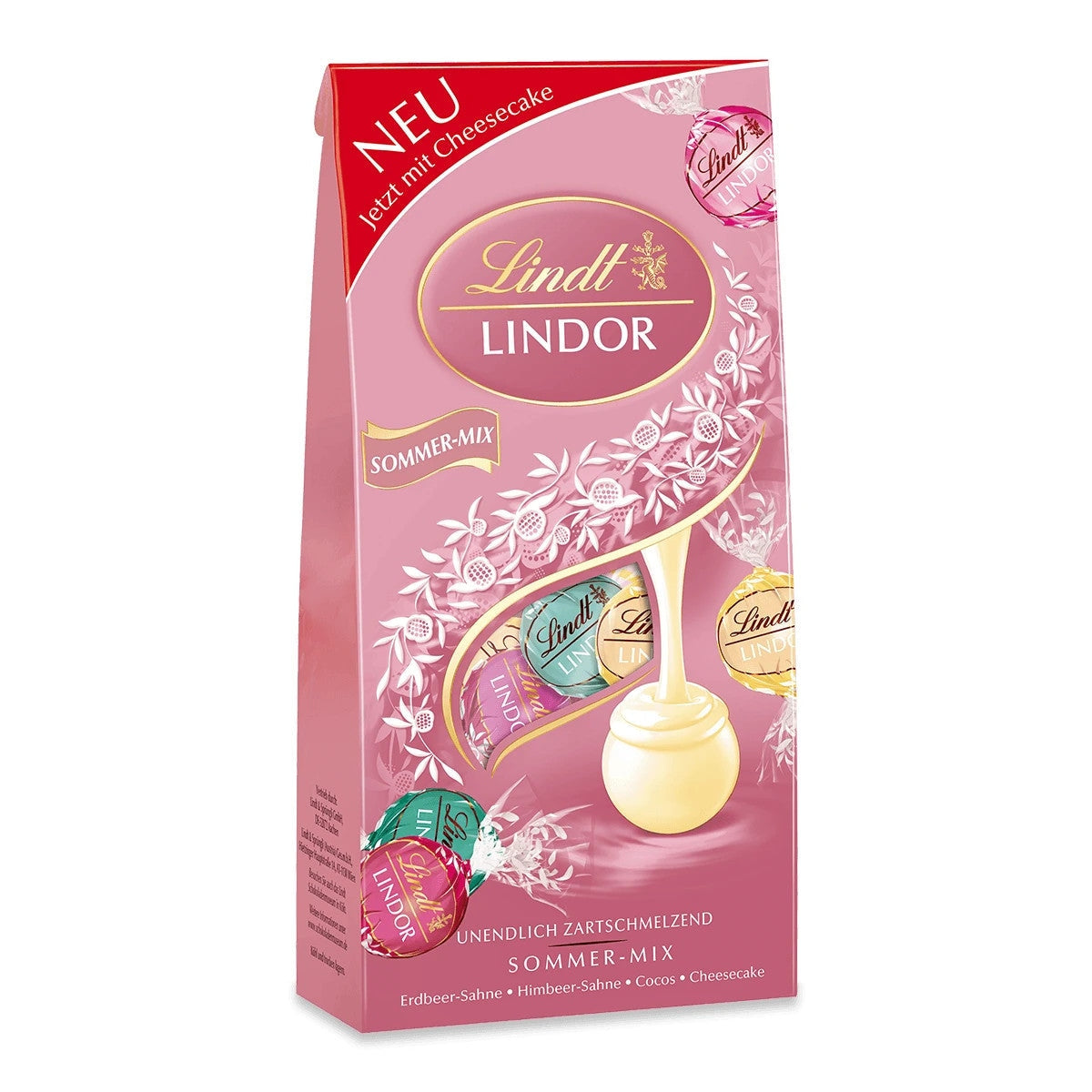Lindt Lindor Kugeln Sommer Mix Erdbeer Cheesecake Himbeer Cocos, 137g 58c806-2