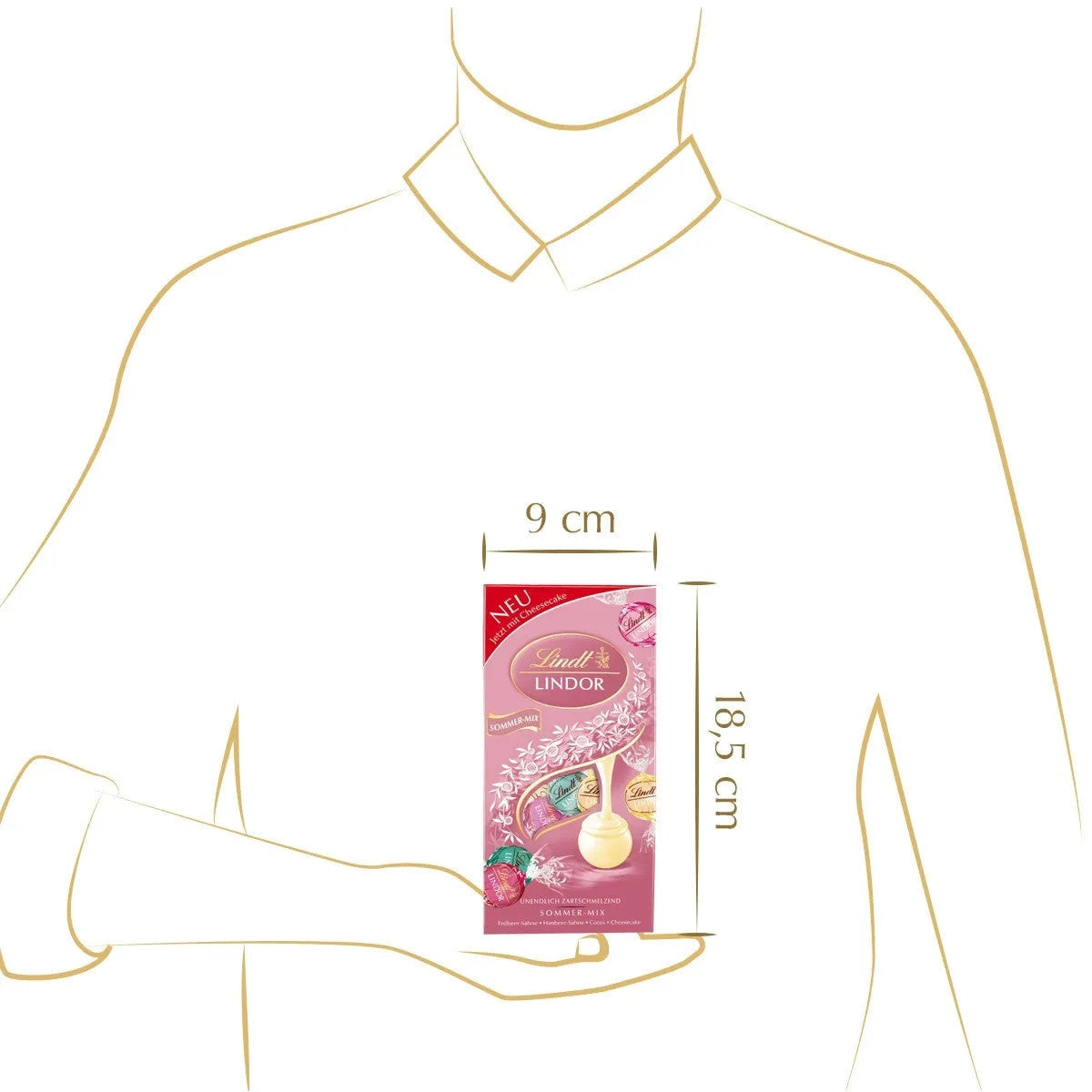 Lindt Lindor Kugeln Sommer Mix Erdbeer Cheesecake Himbeer Cocos, 137g 58c806-2
