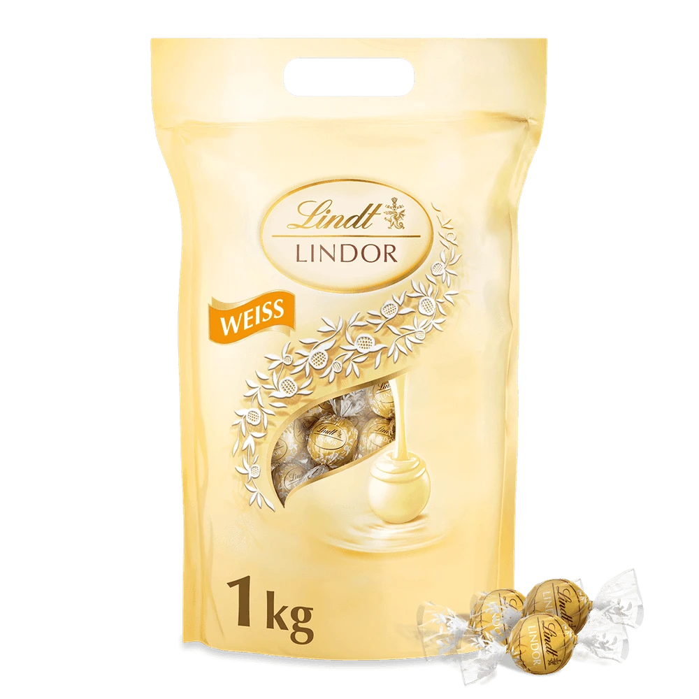 Lindt Lindor Kugeln Weiß, 1000g