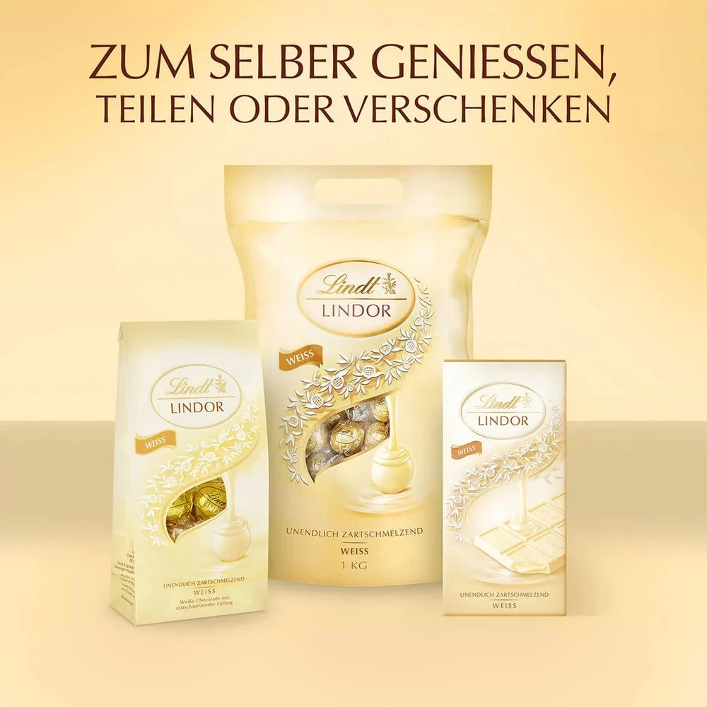 Lindt Lindor Kugeln Weiß, 1000g