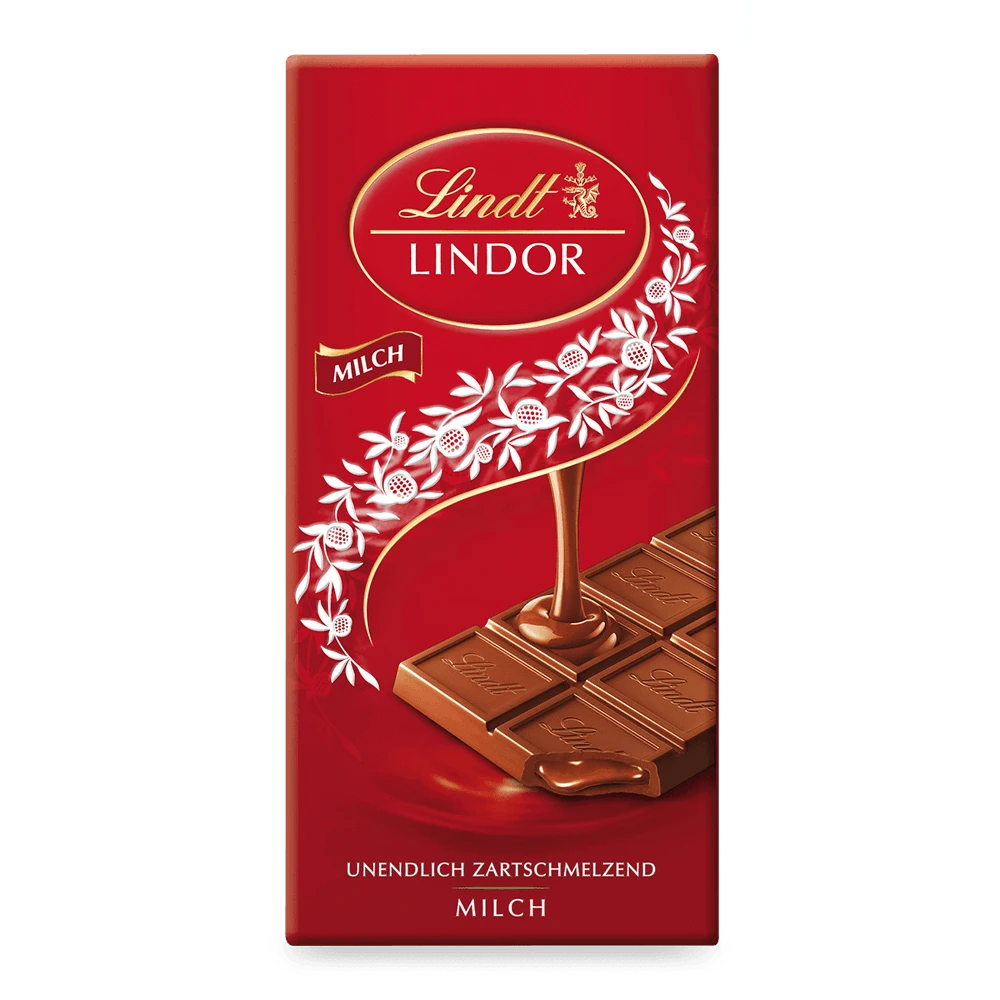 Lindt Lindor Milch unendlich Zartschmelzende Schokolade 100g