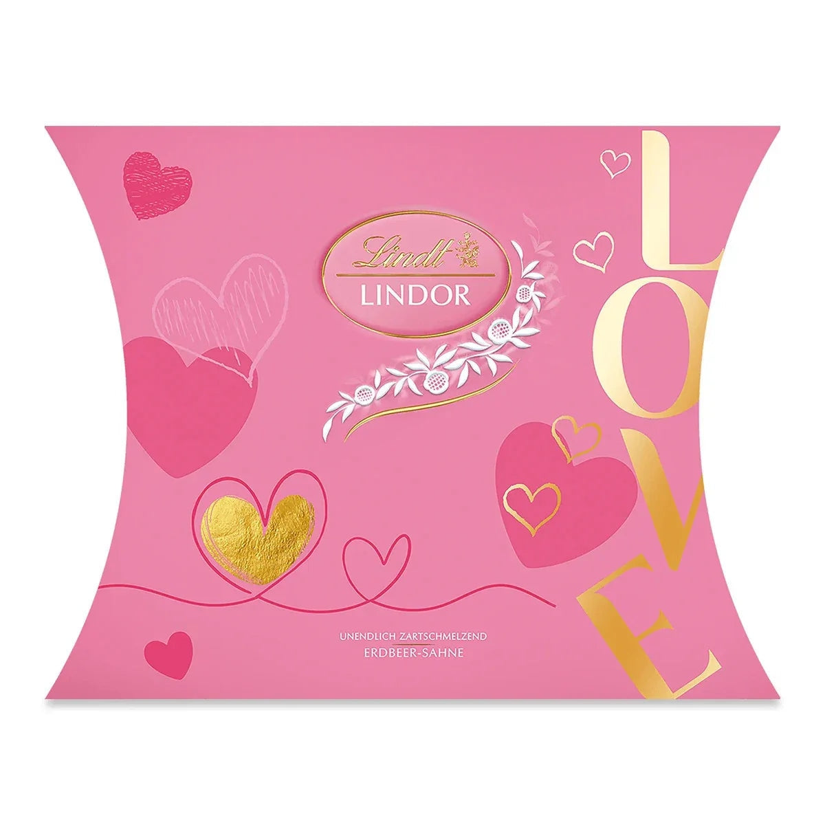 Lindt Lindor Pralinen Erdbeer Sahne Valentinstag Kissen 162g 58c806-2