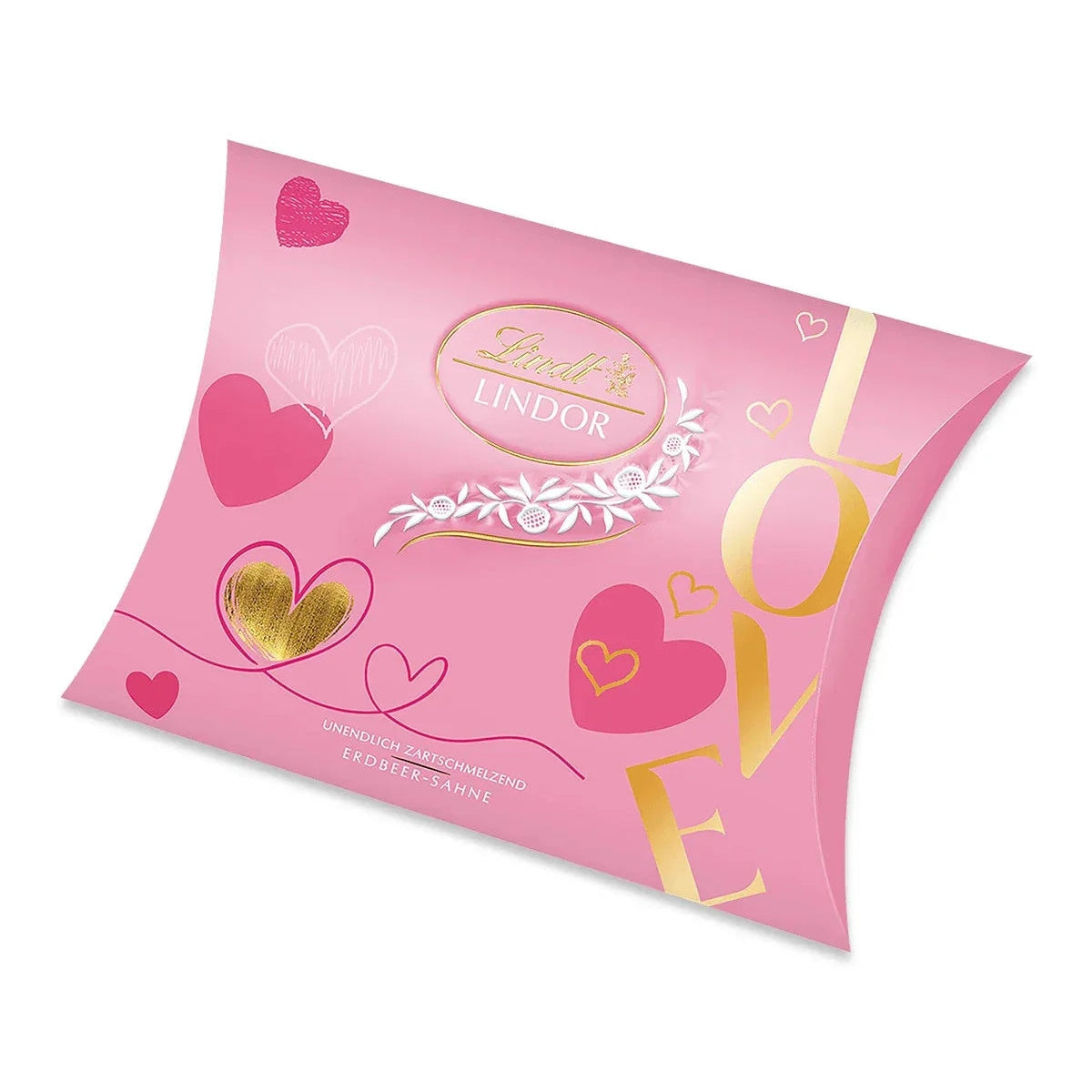 Lindt Lindor Pralinen Erdbeer Sahne Valentinstag Kissen 162g 58c806-2