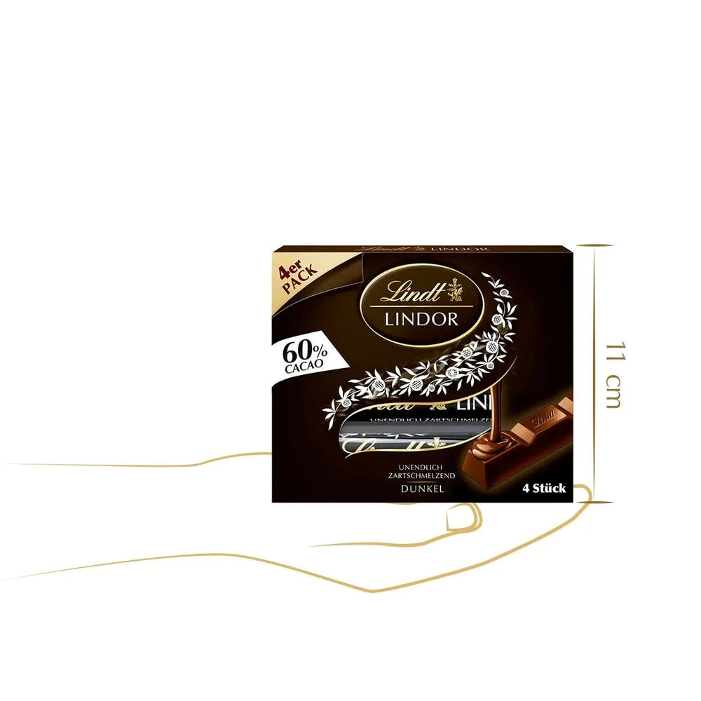 Lindt Lindor Stick Multipack 60% 4x 25g