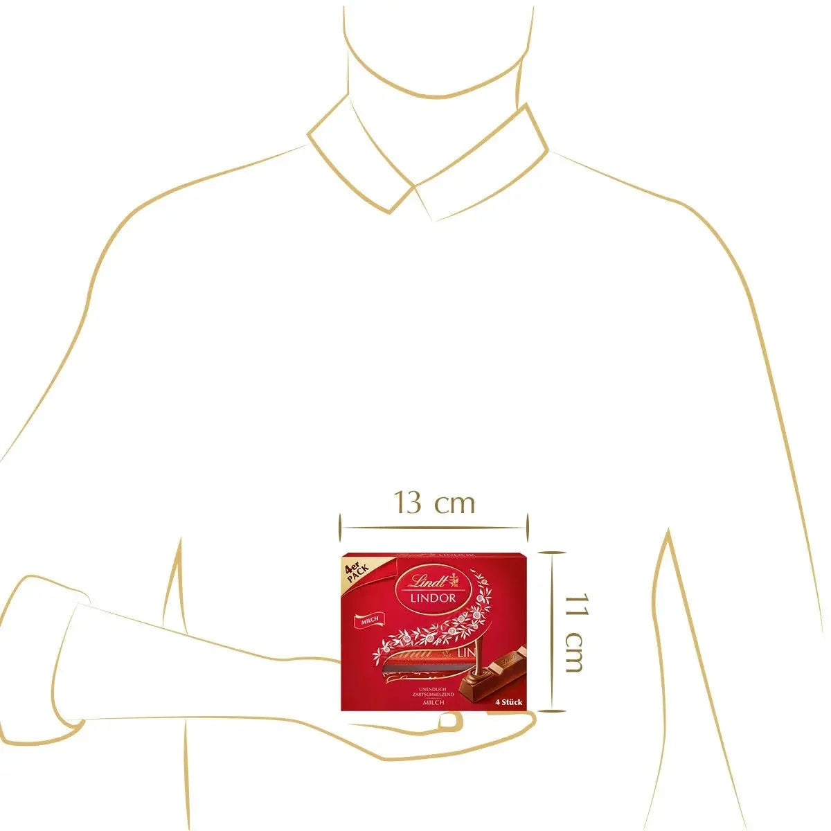 Lindt Lindor Stick Multipack Milch 4x 25g 58c806-2