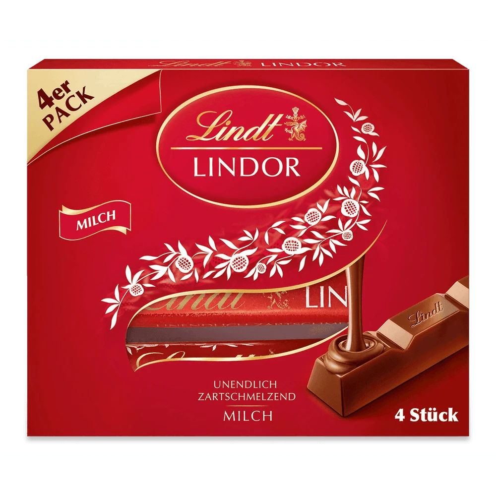 Lindt Lindor Stick Multipack Milch 4x 25g