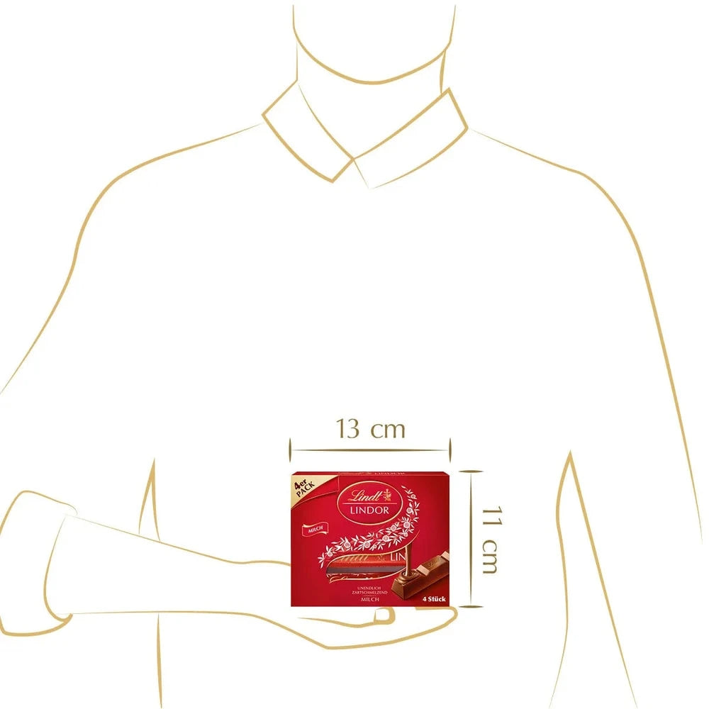 Lindt Lindor Stick Multipack Milch 4x 25g