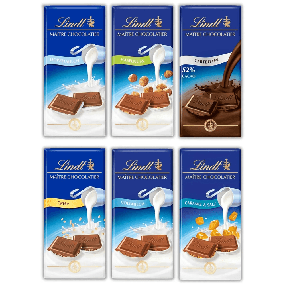 Lindt Maître Chocolatier Tafel, Verschiedene Sorten, 100g