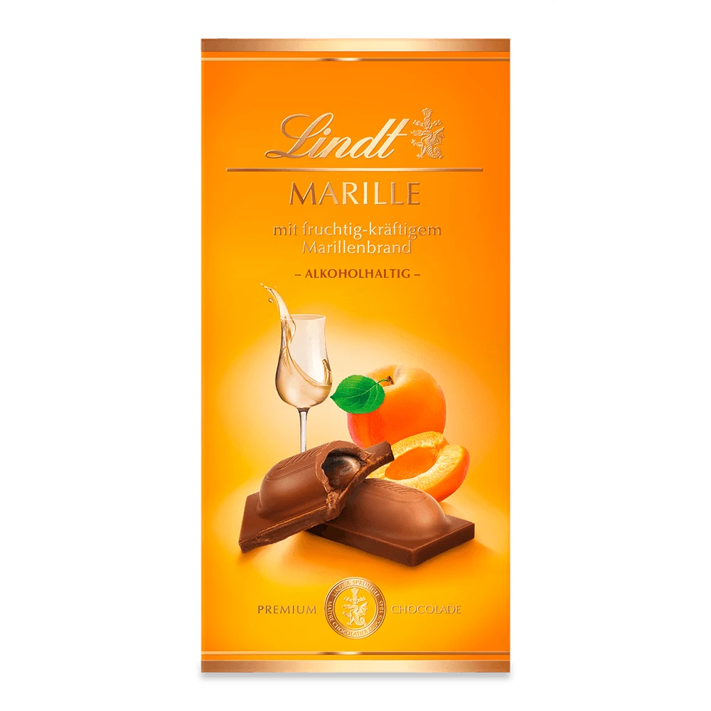 Lindt Marille Vollmilch Tafel 3x 100g