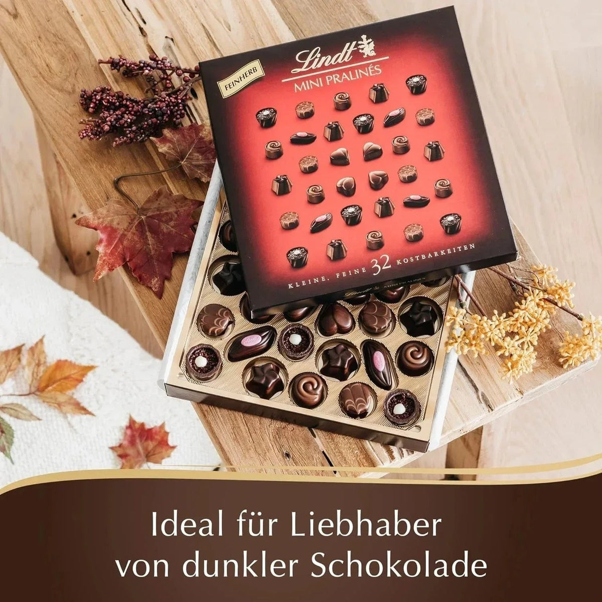 Lindt Mini Pralinés Noirs 163g Feinherb Pralinen Geschenkbox 58c806-2